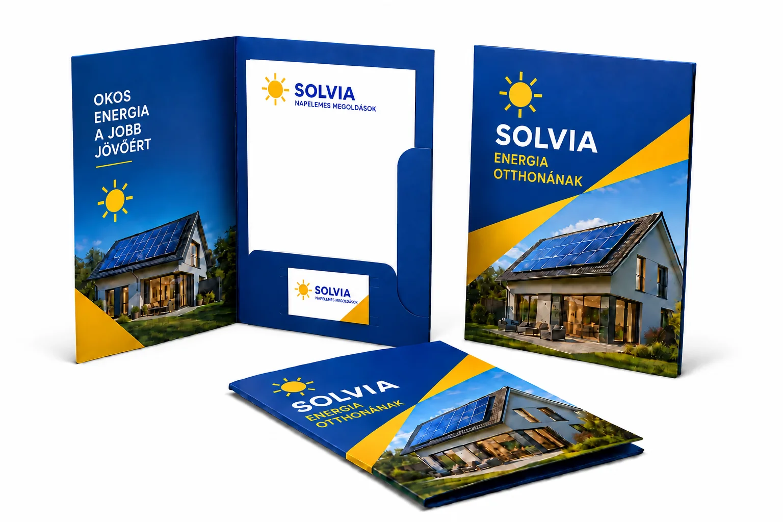 Solvia: k&eacute;k-s&aacute;rga bemutat&oacute;mapp&aacute;k dokumentum- &eacute;s n&eacute;vjegyk&aacute;rtyatart&oacute;val