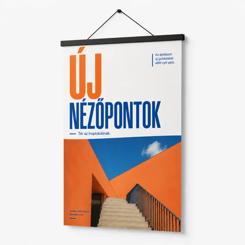Egyoldalas plak&aacute;t plak&aacute;ts&iacute;nnel